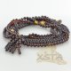 Baltic amber round beads rosary